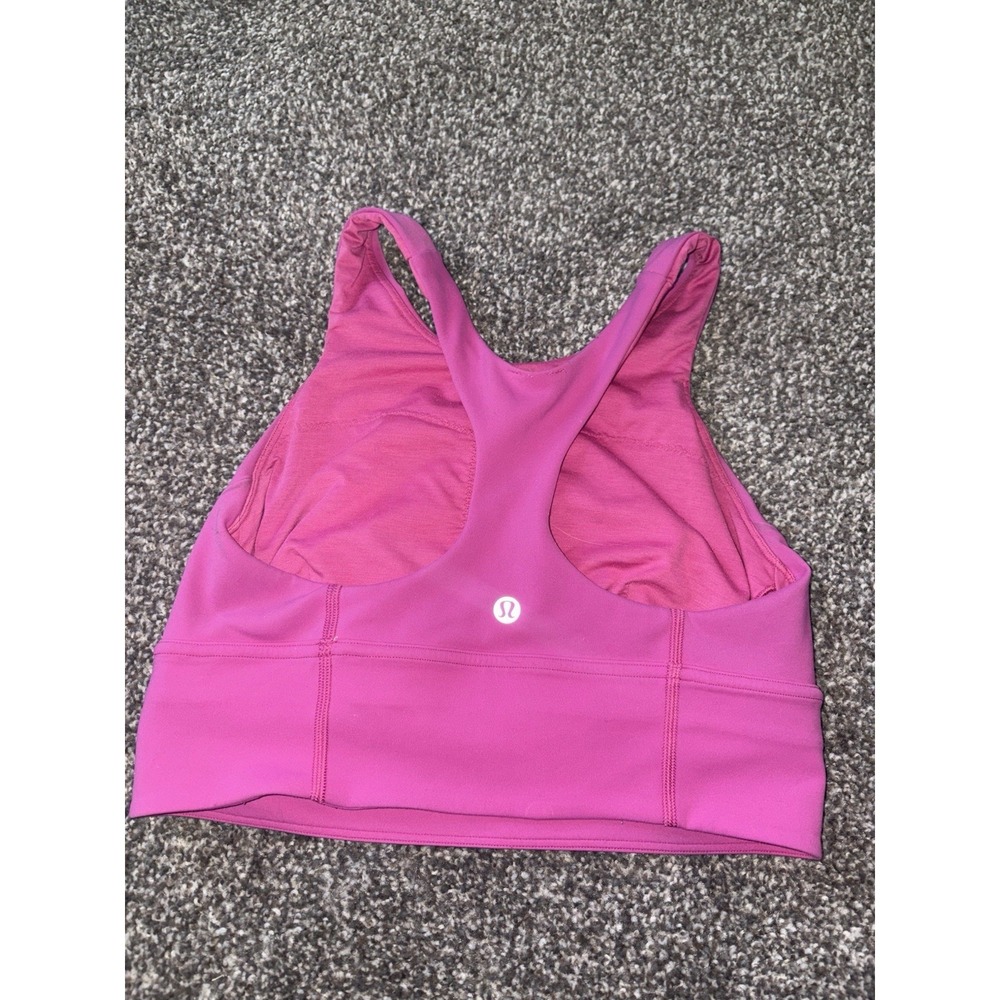 Lululemon Women's Sonic Pink Bra Size 6 - Picture 2 of 6
